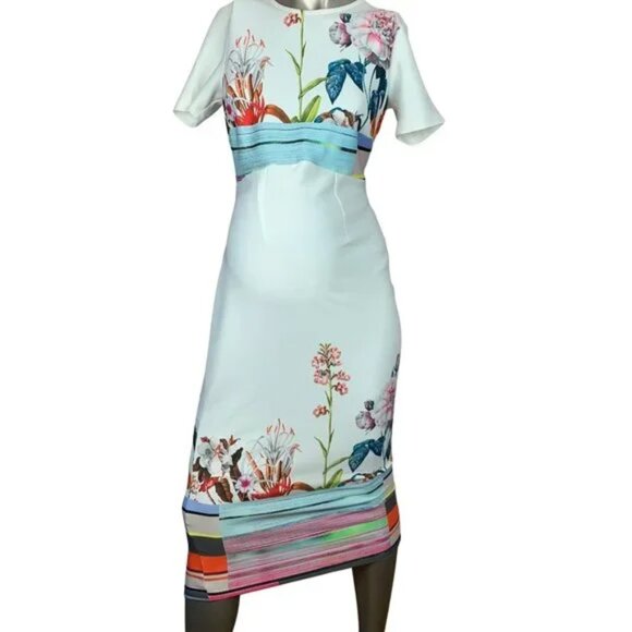 ASOS MATERNITY | Scuba Floral Pencil Dress Size 6 - Picture 2 of 7